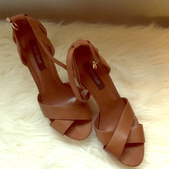 White House Black Market Shoes - White House Black Market Brown 4” Heels